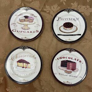 Oneida "Sweets" Set of 4 Decorative Plates